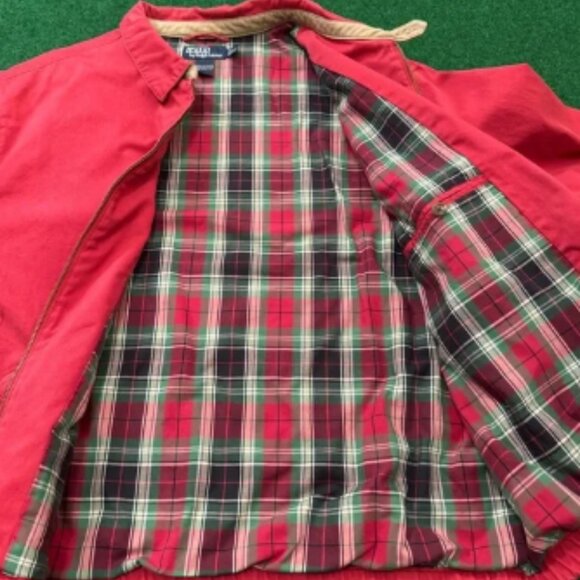 Vintage Polo Ralph Lauren Jacket Mens XXL Harrington Plaid Lined 90s - Picture 4 of 7